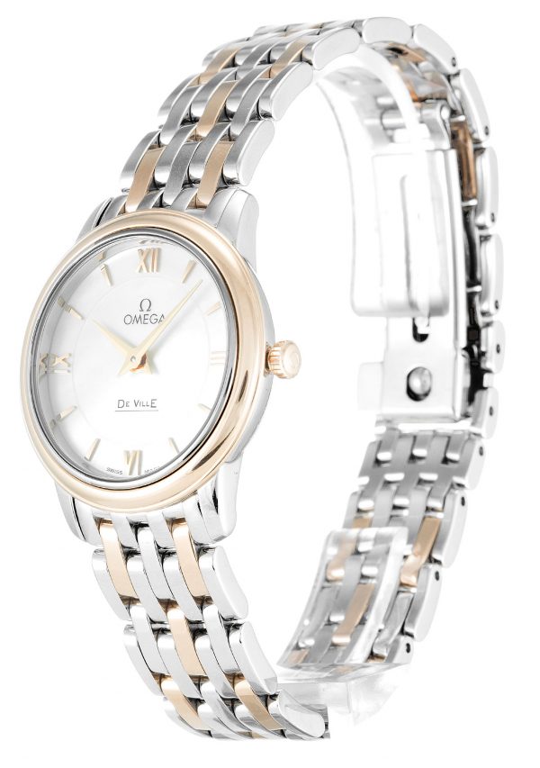 Omega De Ville Prestige Ladies 424.20.27.60.05.002 Ladies 27 Mm Steel & Rose Gold Case Quartz Movement - Image 2