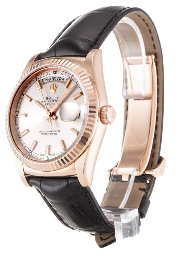Rolex Day-date 118135 Mens 36 Mm Rose Gold Case Automatic Movement - Image 2