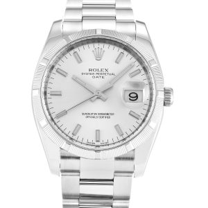 Rolex Oyster Perpetual Date 115210 Unisex 34 Mm Steel Case Automatic Movement