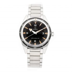 Dial Black Omega Seamaster 234.10.39.20.01.001 Band Silver Stainless Steel