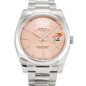 Rolex Oyster Perpetual Date 115200 Unisex 34 Mm Steel Case Automatic Movement