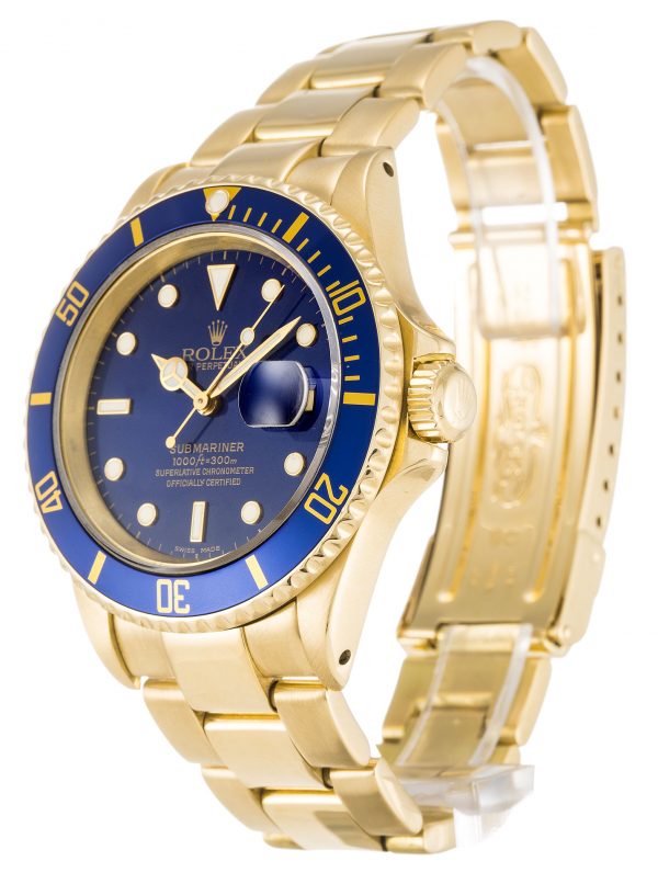 Rolex Submariner 16618 Mens 40 Mm Yellow Gold Case Automatic Movement - Image 2