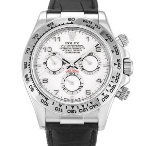 Rolex Daytona 116519 Mens 40 Mm White Gold Case Automatic Movement