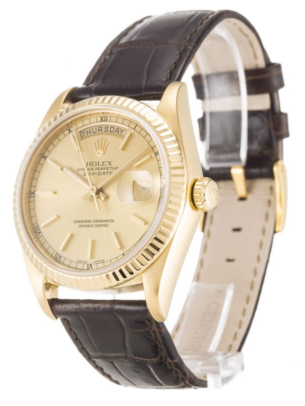 Rolex Day-date 18038 Unisex 36 Mm Yellow Gold Case Automatic Movement - Image 2