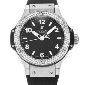 Hublot 38mm 361.Sx.1270.Rx.1104 Mens 38 Mm Steel Set With Diamonds Case Quartz Movement