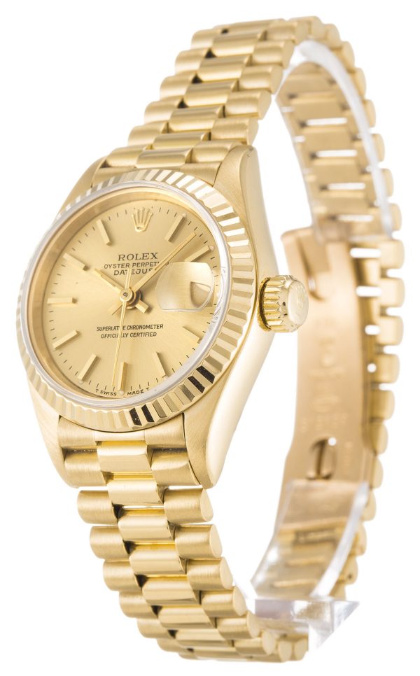 Rolex Datejust Lady 69178 Ladies 26 Mm Yellow Gold Case Automatic Movement - Image 2