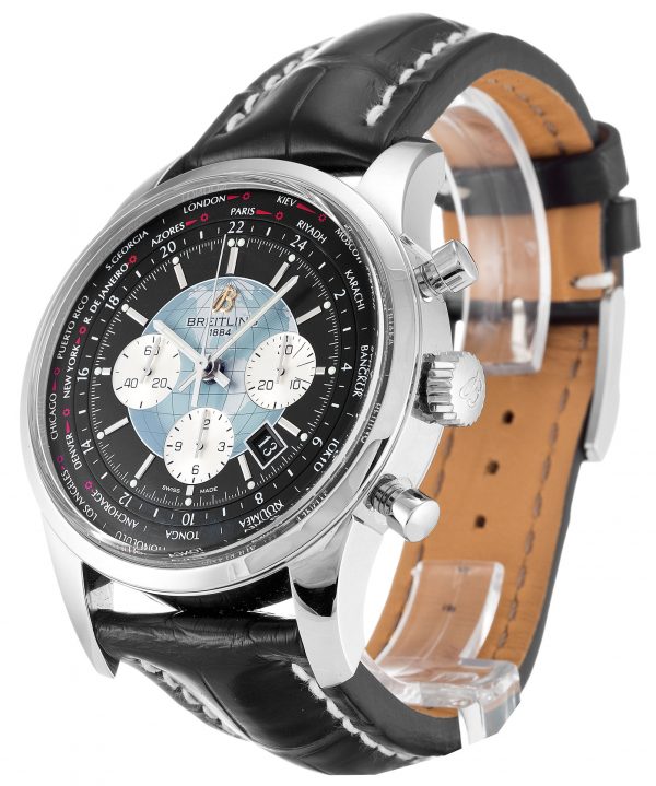 Breitling Transocean Chronograph Ab0510 Mens 46 Mm Steel Case Quartz Movement - Image 2