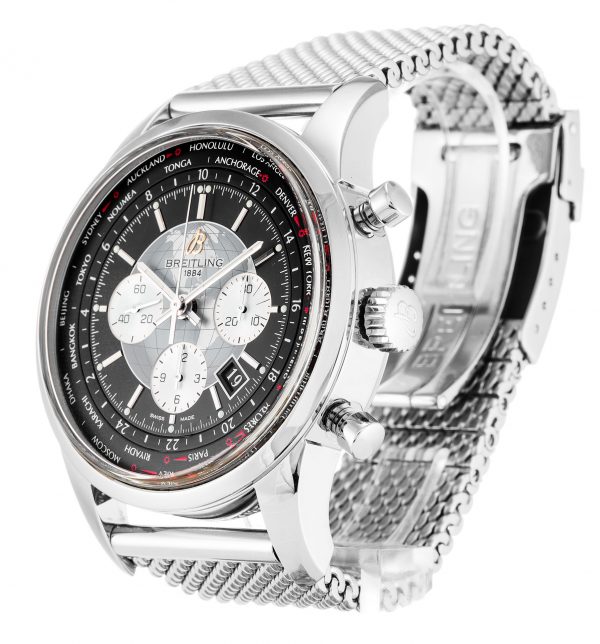 Breitling Transocean Chronograph Ab0510 Mens 46 Mm Steel Case Quartz Movement - Image 2