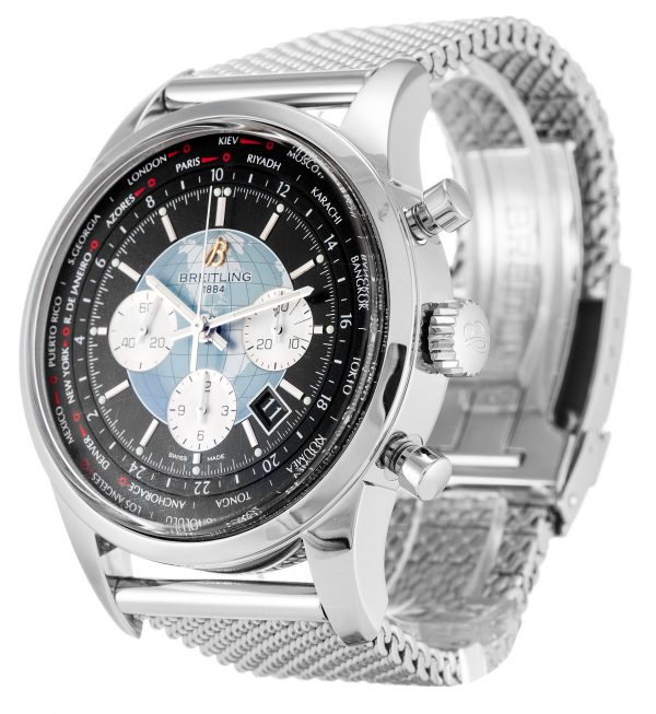 Breitling Transocean Chronograph Ab0510 Mens 46 Mm Steel Case Quartz Movement - Image 2