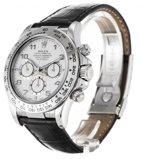 Rolex Daytona 16519 Mens 40 Mm White Gold Case Automatic Movement - Image 2