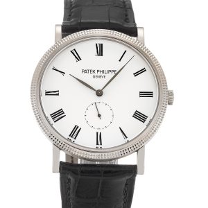 Patek Philippe Calatrava 5119g Mens 36 Mm White Gold Case Manual Movement