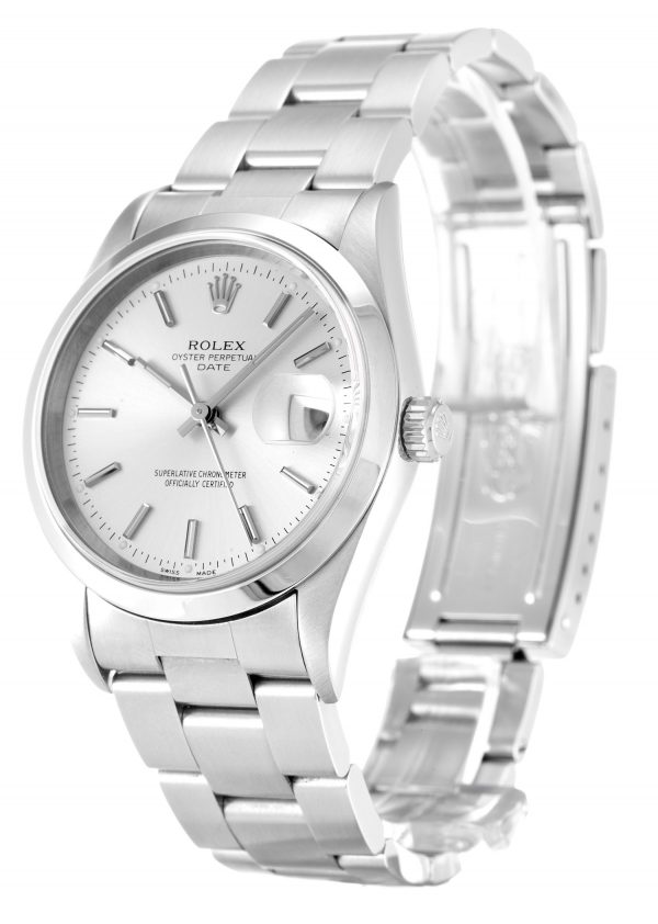 Rolex Oyster Perpetual Date 15200 Unisex 34 Mm Steel Case Automatic Movement - Image 2