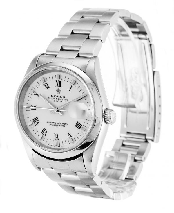 Rolex Oyster Perpetual Date 15200 Unisex 34 Mm Steel Case Automatic Movement - Image 2