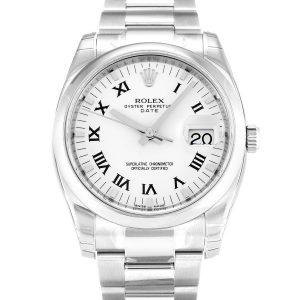 Rolex Oyster Perpetual Date 115200 Unisex 34 Mm Steel Case Automatic Movement