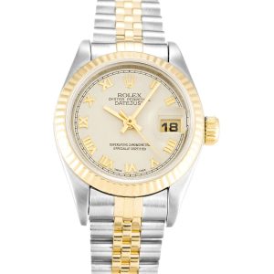 Rolex Datejust Lady 69173 Ladies 26 Mm Steel & Yellow Gold Case Automatic Movement