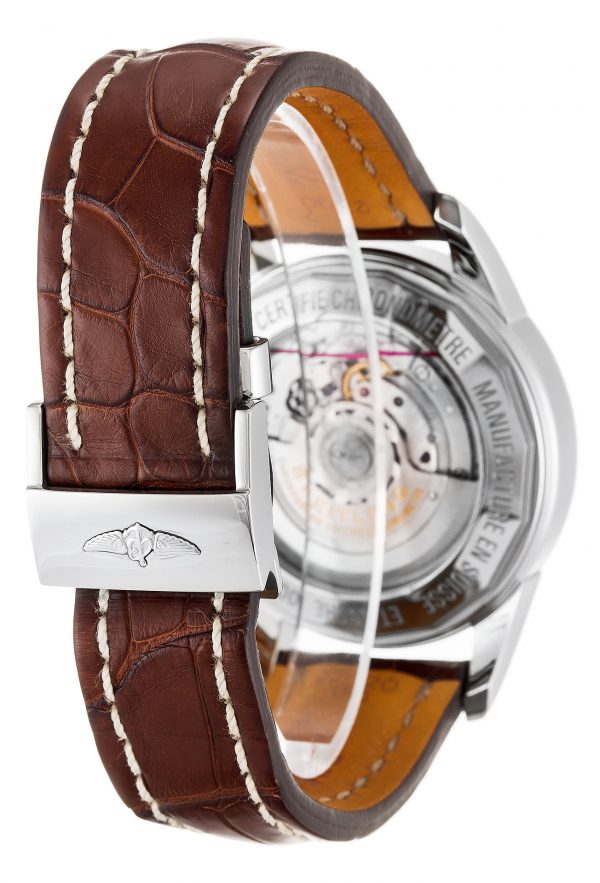 Breitling Transocean Chronograph Ab0152 Mens 43 Mm Steel Case Quartz Movement - Image 3