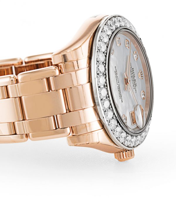 Rolex Pearlmaster 81285 Ladies 36 Mm Rose Gold Set With Diamonds Case Automatic Movement - Image 4