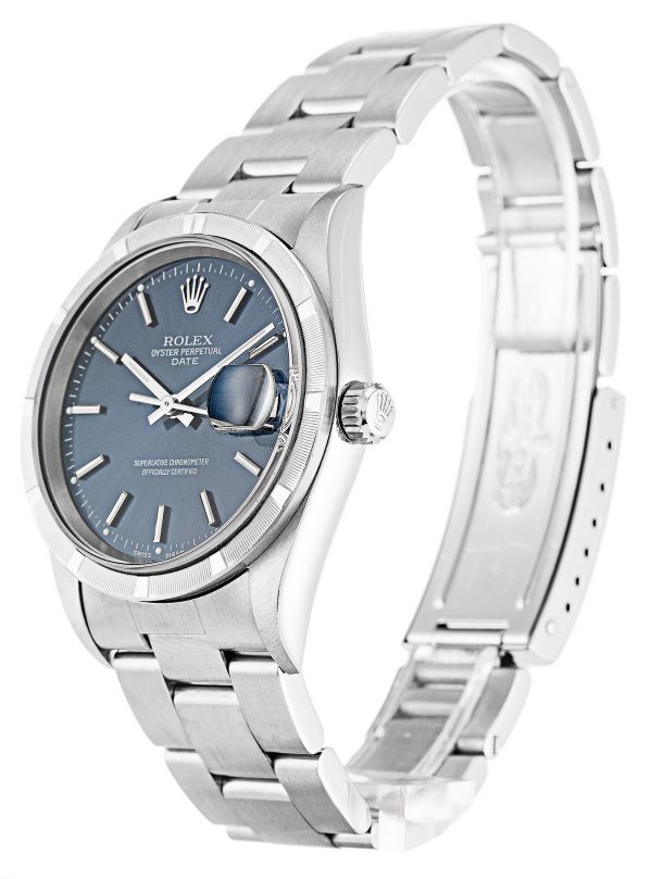 Rolex Oyster Perpetual Date 15210 Unisex 34 Mm Steel Case Automatic Movement - Image 2