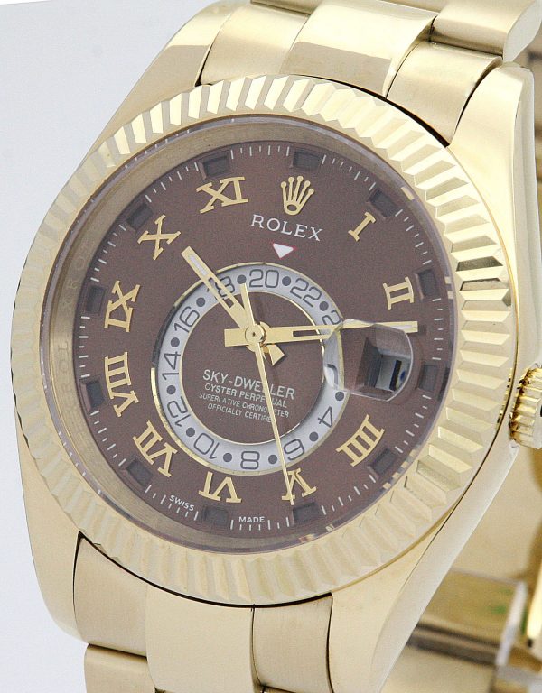 Rolex Sky-dweller 326938 Mens 42 Mm Yellow Gold Case Automatic Movement - Image 3