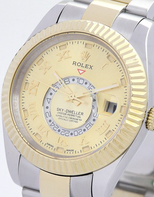 Rolex Sky-dweller 326938 Mens 42 Mm Yellow Gold Case Automatic Movement - Image 3